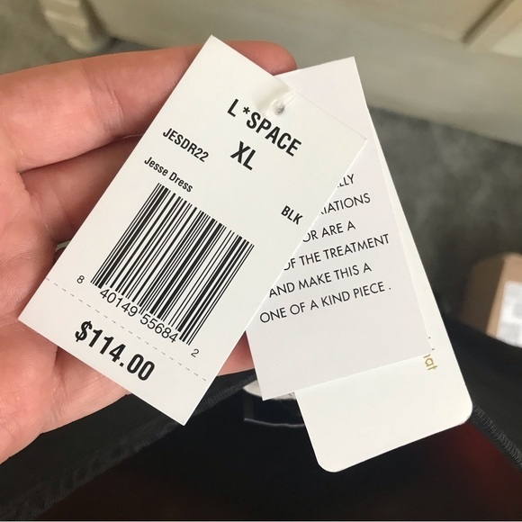 NWT L Space Jesse Dress in Black - Picture 10 of 10